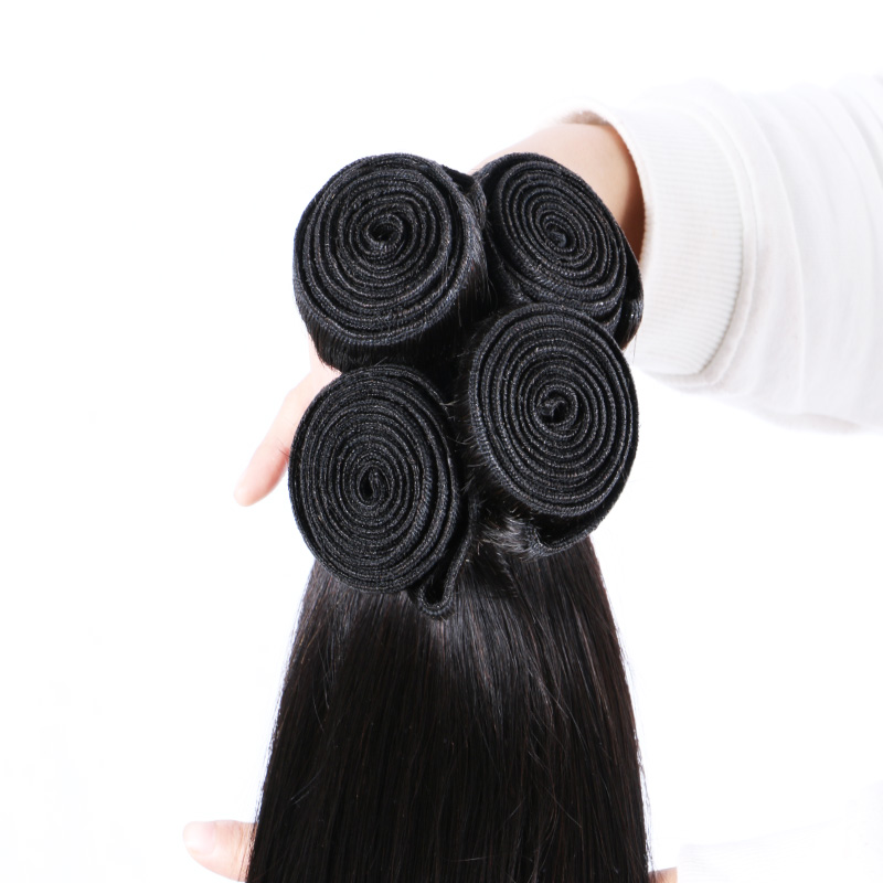 8A Brazilian Virgin Hair With Closure Extensions 3 Bundles Brazilian Straight Hair With 13x4 Lace Closure Unprocessed Remy Human Hair Weave