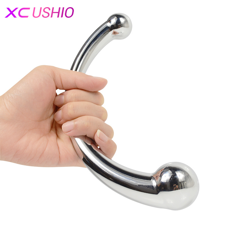 Prostate Massager Clitoris Stimulator Stainless Steel G Spot Anal Plug Metal Anal Dildo Butt Plug Sex Toys for Woman Men Gay Y1892804