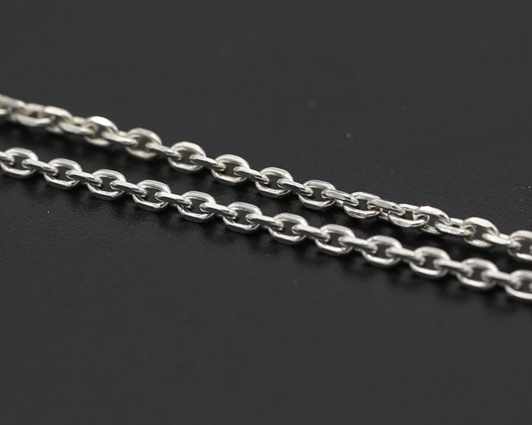 Brand new 925 sterling silver vintage jewelry antique silver Japanese hand-made designer necklace chains 8 length selections for men