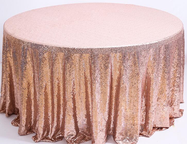 Sequin TableCloth Round Glitter Sequin Table Cloth for Wedding Banquet