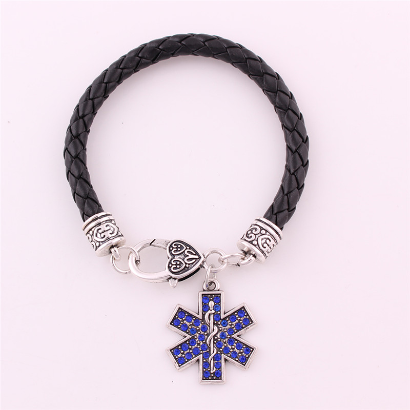 Classical Design Unisex Bracelet Medical Sing Pattern Snowflake Shape Charm With Beautiful Blue Crystals Zinc Alloy Provide Dropshipping
Classical Design Unisex Bracelet Medical Sing Pattern Snowflake Shape Charm With Beautiful Blue Crystals Zinc Alloy Provide Dropshipping