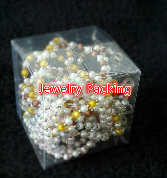 50pcs Square Plastic Clear PVC Boxes Transparent Waterproof Gift Box PVC Carry Cases Packaging Box For Kids Gift jewelryCandytoy