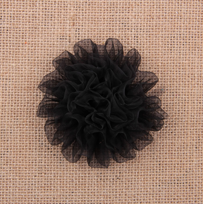 Hot sale 3.5 inch organza carnation flowers without clip party decoration flower for Clothing shoes hair Accessories HT2134
