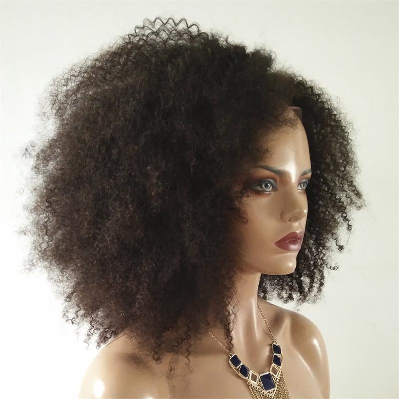 New hairstyle afro Kinky Curly 360 Lace frontal Human Hair Wig Bleached Knots Indian 4a hd undetected Front brazilian remy Wigs For Black Women diva11