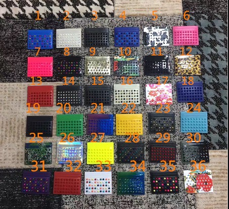 Hot Sale Men Women Business Card Wallets Patchwork Rivets Purses Mini Small Studded Money Clips Wallets Spike Purses
Hot Sale Men Women Business Card Wallets Patchwork Rivets Purses Mini Small Studded Money Clips Wallets Spike Purses