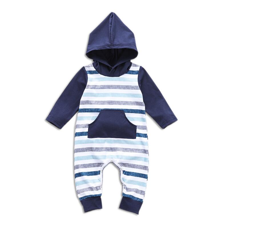 Baby Three Color Striped Long Sleeve Romper Boy Spring and Autumn Jumpsuits with Hat Kids Clothes One piece ZHT 133, As picture
Baby Three Color Striped Long Sleeve Romper Boy Spring and Autumn Jumpsuits with Hat Kids Clothes One piece ZHT 133, As picture