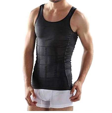 Men Shapers Summer Solid Sleeveless Firm Tummy Belly Buster Vest Control Slimming Body Shaper Underwear Shirt