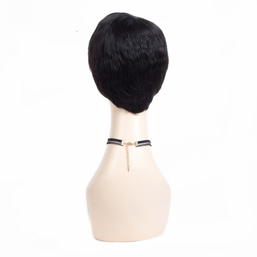 Pixie Cut Short Human Hair Wigs Glueless Brazilian Lace Front Wigs for African Americans Cosplay Daily