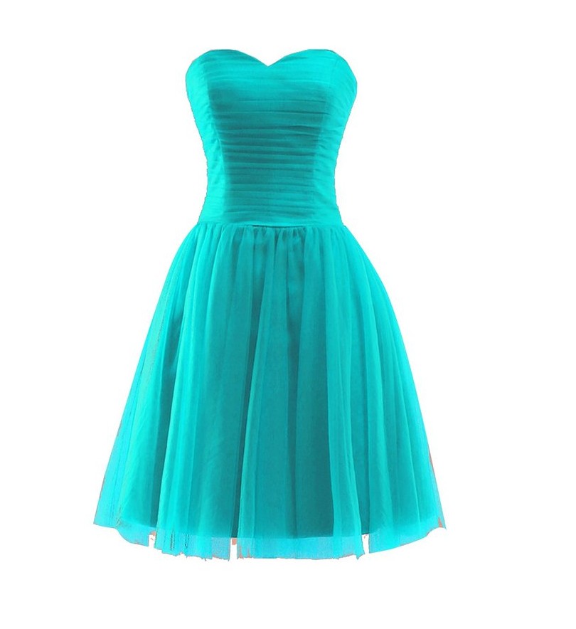 Custom made Tulle Short Bridesmaid Dresses The Bride Pleat Sleeveless Banquet Party Gown Custom Plus Size Formal Dress