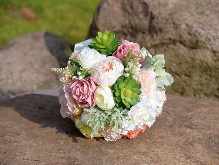 Stunning Bridal Bouquets with lace Fairy Wedding Accessories Fariy New Arrival Style Wedding Flowers bouquets 20*30cm Wedding Supplies