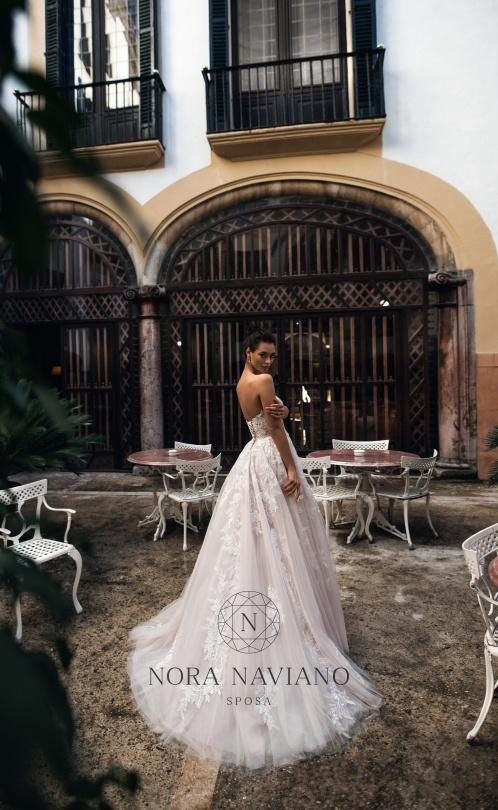 nora naviano beach wedding dresses sweetheart lace applique sweep train plus size backless tulle boho bridal gowns robe de marie