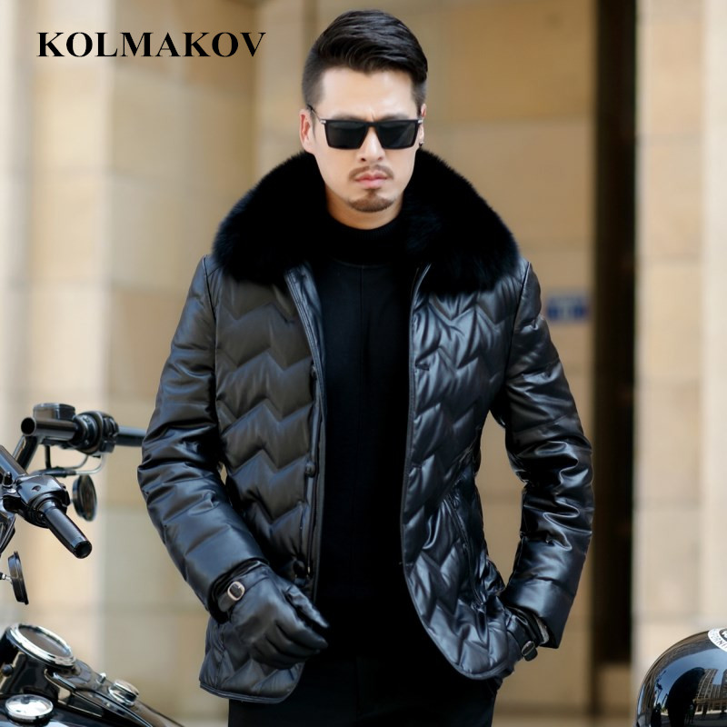 KOLMAKOV 2018 New Men's PU Down Jackets Fur Collar Coats Winter Mens Short Parkas -3XL Thicken Waterproof Overcoats Homme, Black
KOLMAKOV 2018 New Men's PU Down Jackets Fur Collar Coats Winter Mens Short Parkas -3XL Thicken Waterproof Overcoats Homme, Black