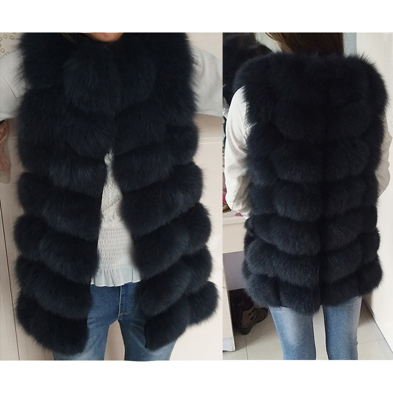 Waistcoat Short sleeveless Vestwoman winter warm Natural Vest Real Jacket Fox Fur Coats S18101103, Light blue
Waistcoat Short sleeveless Vestwoman winter warm Natural Vest Real Jacket Fox Fur Coats S18101103, Light blue