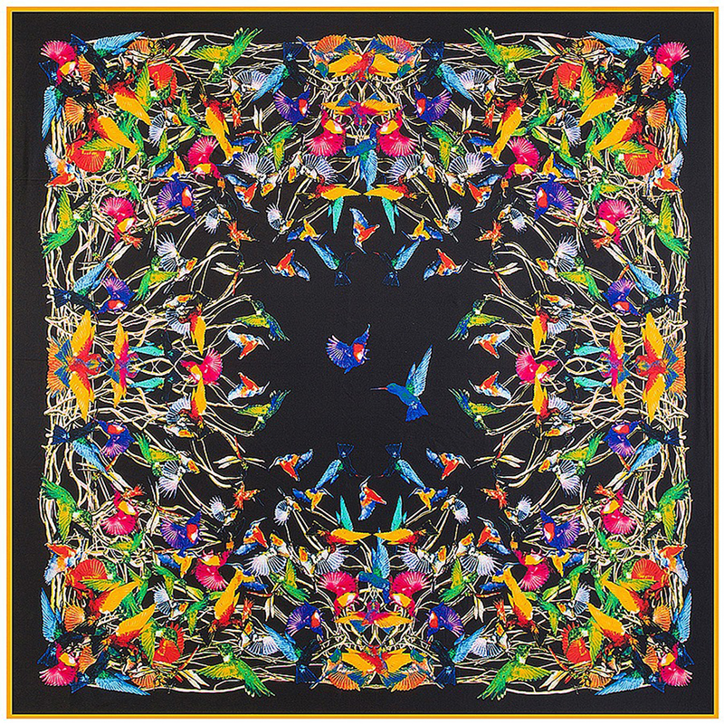Joker Black Square Twill Women Animal Print Scarf Foulard Femme Echarpe En Soie Bird Large Silk Scarves Dropshipping 130*130CM, Blue;gray
Joker Black Square Twill Women Animal Print Scarf Foulard Femme Echarpe En Soie Bird Large Silk Scarves Dropshipping 130*130CM, Blue;gray