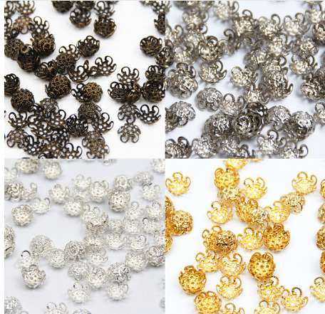 Bead Caps 300Pcs/lot Pick 4 Colors 5Leaf Hollow Flower End Beads Caps 10mm Jewelry Findings Making DIY Jewelry Supplies
Bead Caps 300Pcs/lot Pick 4 Colors 5Leaf Hollow Flower End Beads Caps 10mm Jewelry Findings Making DIY Jewelry Supplies