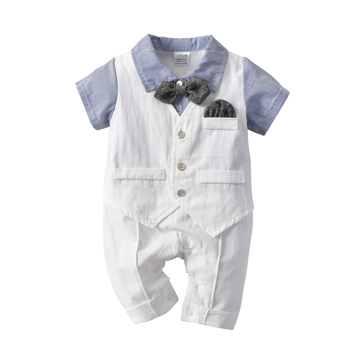kids boy gentleman clothing set turn down collar short sleeve romper boy kids Summer clothes romper, As picture
kids boy gentleman clothing set turn down collar short sleeve romper boy kids Summer clothes romper, As picture