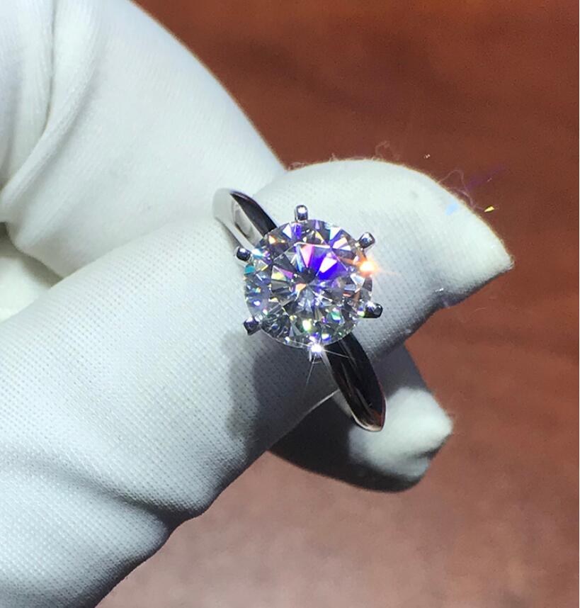 Victoria Wieck Brand New Jewelry Pure 100% Sterling Sier Solitaire Round Cut White Topaz CZ Dia Women Wedding Band Ring