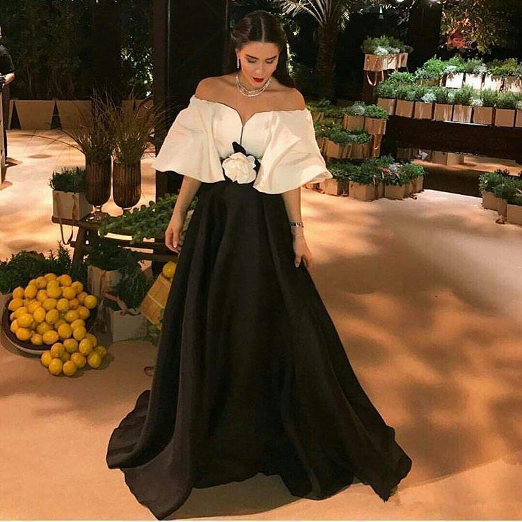 Modest White and Black Formal Evening Dresses with Flower Sash A Line Long Satin Celebrity Party Gowns, Light sky blue
Modest White and Black Formal Evening Dresses with Flower Sash A Line Long Satin Celebrity Party Gowns, Light sky blue