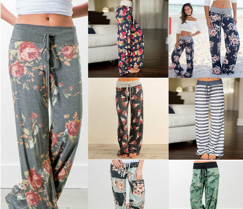 Womens Wide Leg Pants, Ladies Drawstring High Waist Long Loose Casual Pants Yoga Bandage Casual Trousers Camouflage Printed Pants, Multi
Womens Wide Leg Pants, Ladies Drawstring High Waist Long Loose Casual Pants Yoga Bandage Casual Trousers Camouflage Printed Pants, Multi
