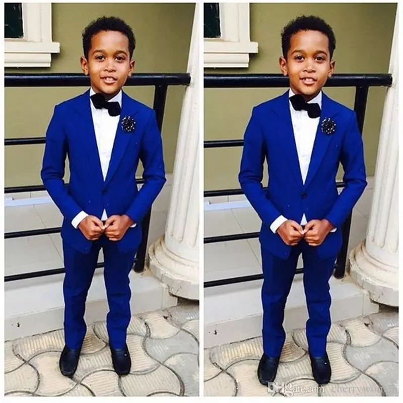Royal Blue Kid's Formal Wedding Groom Tuxedos Flower Boys Children Party Suits Two Pieces(Jacket + Pants + Bowtie), Custom made from color chart
Royal Blue Kid's Formal Wedding Groom Tuxedos Flower Boys Children Party Suits Two Pieces(Jacket + Pants + Bowtie), Custom made from color chart