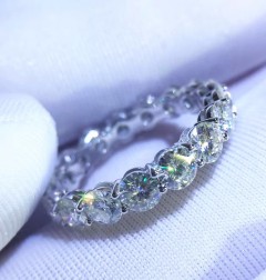 Victoria Wieck Brand New Infinity Luxury Jewelry 925 Sterling Silver White Topaz CZ Diamnond Party Women Wedding Band Ring for Women Gift