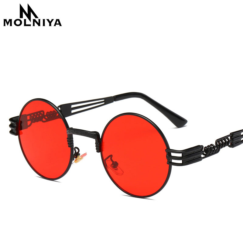 Steampunk Sunglasses Luxury Men Round Sun glass Coating Glasses Metal Vintage Retro Lentes of Male 16 colors, White;black
Steampunk Sunglasses Luxury Men Round Sun glass Coating Glasses Metal Vintage Retro Lentes of Male 16 colors, White;black