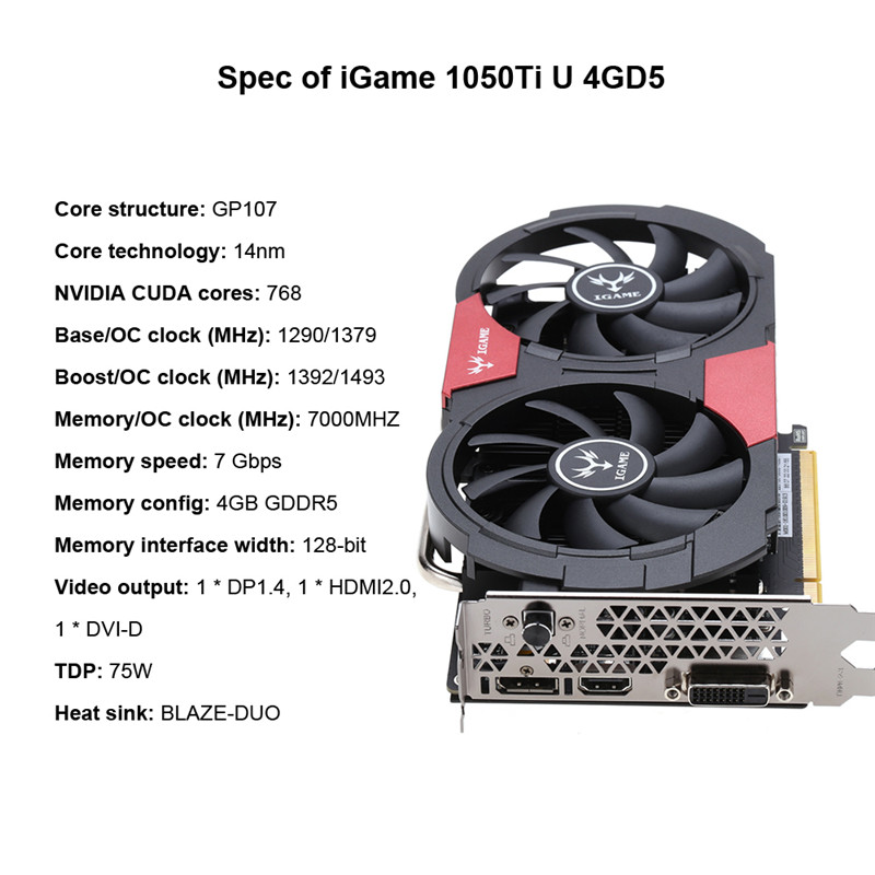 NVIDIA GeForce GTX 1050Ti 1050 ti GPU 4GB GDDR5 128bit Gaming Video Graphics Cards For Desktop than 960 750Ti
NVIDIA GeForce GTX 1050Ti 1050 ti GPU 4GB GDDR5 128bit Gaming Video Graphics Cards For Desktop than 960 750Ti