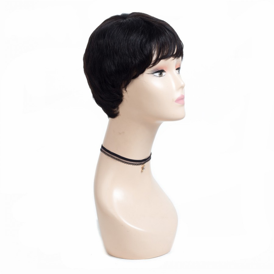 Pixie Cut Short Human Hair Wigs Glueless Brazilian Lace Front Wigs for African Americans Cosplay Daily