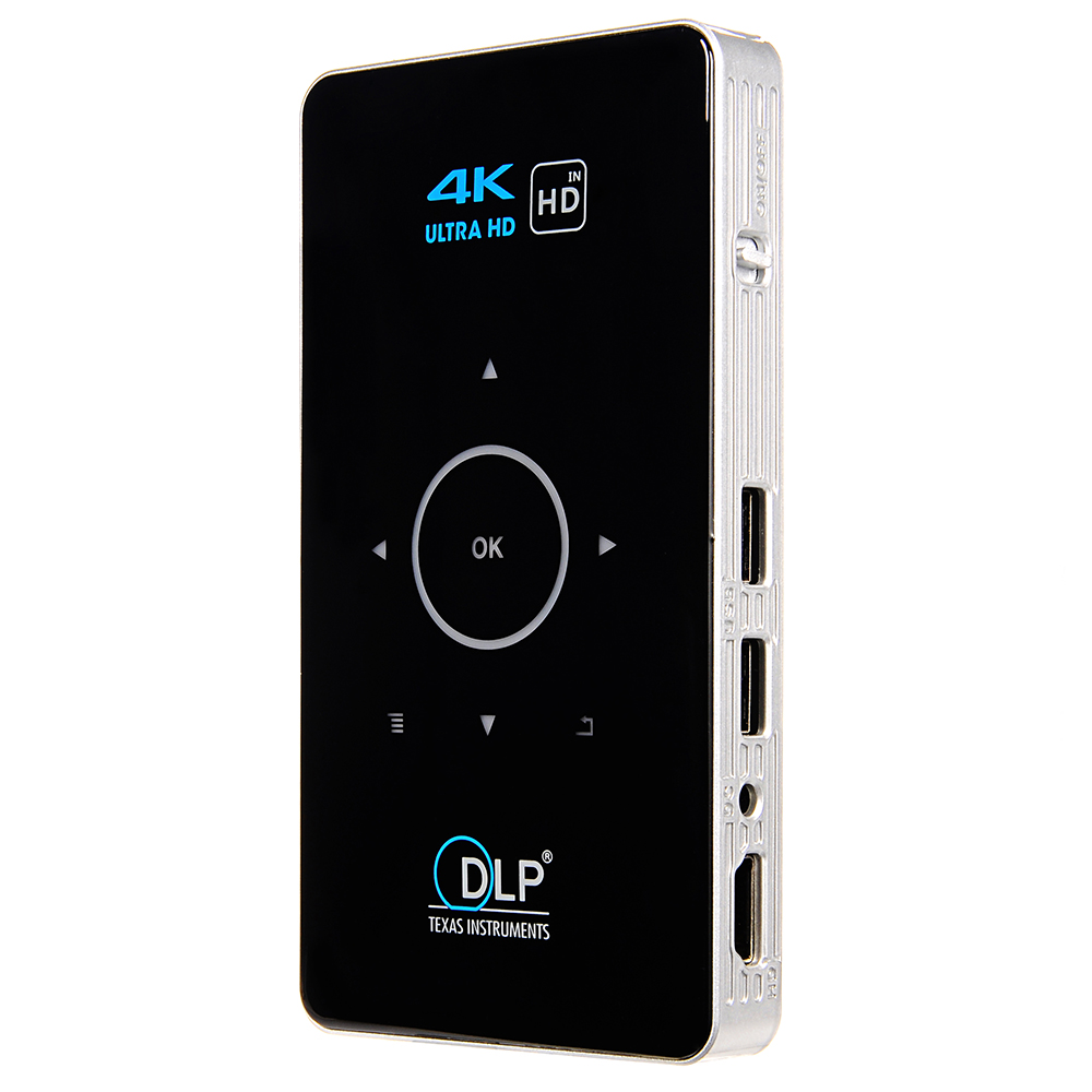 C6 Mini 4K DLP Android 90 Projector 5G WiFi Bluetooth 40 Portable Video Home Cinema Support Mobile Phone Miracast Airplay Amlogi