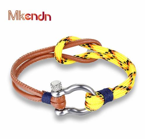 Hot Sale Fashion Jewelry navy style Sport Camping Parachute cord Survival Bracelet Men Women with Stainless Steel Shackle Buckle
Hot Sale Fashion Jewelry navy style Sport Camping Parachute cord Survival Bracelet Men Women with Stainless Steel Shackle Buckle