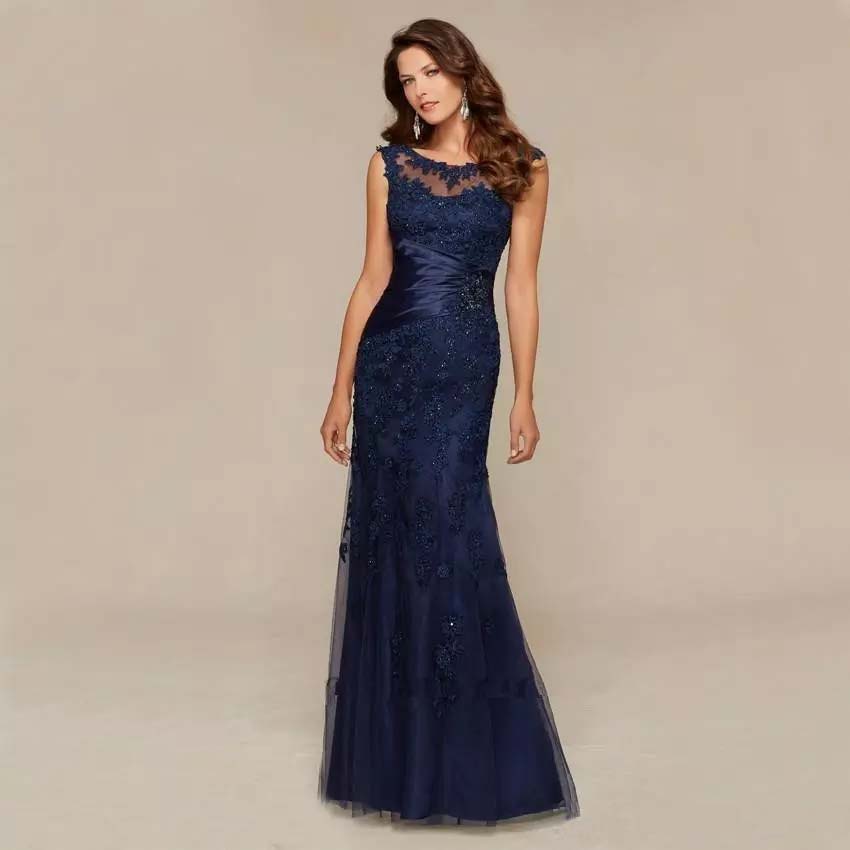 Navy Blue Lace Mermaid Mother of the Bride Dresses 2022 Appliques Beaded Formal Evening Prom Gowns Robe de Soiree
Navy Blue Lace Mermaid Mother of the Bride Dresses 2022 Appliques Beaded Formal Evening Prom Gowns Robe de Soiree