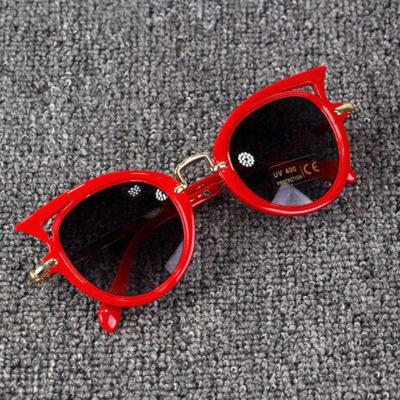 Cat Eye Kids Sunglasses Boy Girl Fashion UV Protection Sun Glasses Simple Cute Eyeglasses Frame Child Eyewear Summer Beach Accessories Z11 H260130