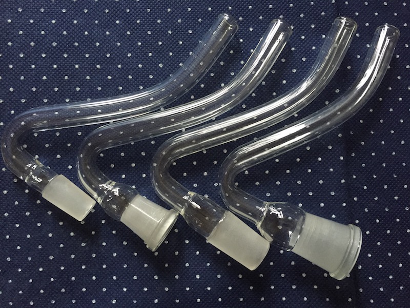 NEW glass J-Hook Adapter 14mm 18mm Creative style J hooks male Female glass pipe joint size 14.4mm 18.8mm Adapter bowl free shipping female