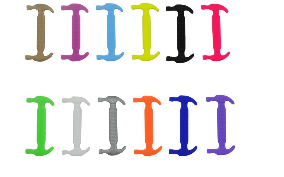 V-Tie Creative Design Unisex Fashion Athletic Running No Tie Shoe lace Elastic Lazy Silicone Shoelaces All Sneakers for Kids(12pcs) OPP Pack