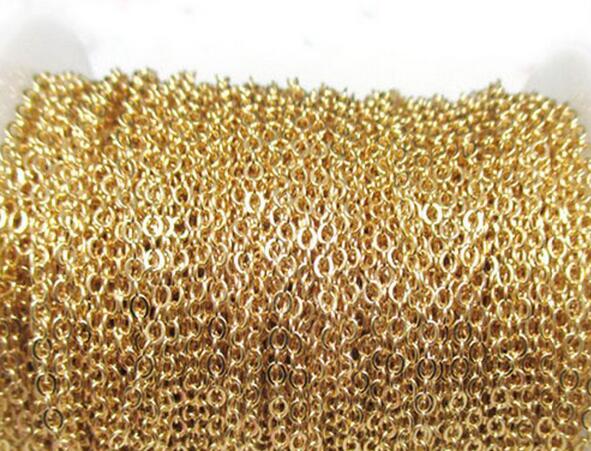 On sale 50 meter/ Roll Factory Jewelry Finding Gold joint Oval Rolo Link Chain Stainless steel DIY jewlery Marking Chain 2mm/ 2.3mm wide
On sale 50 meter/ Roll Factory Jewelry Finding Gold joint Oval Rolo Link Chain Stainless steel DIY jewlery Marking Chain 2mm/ 2.3mm wide