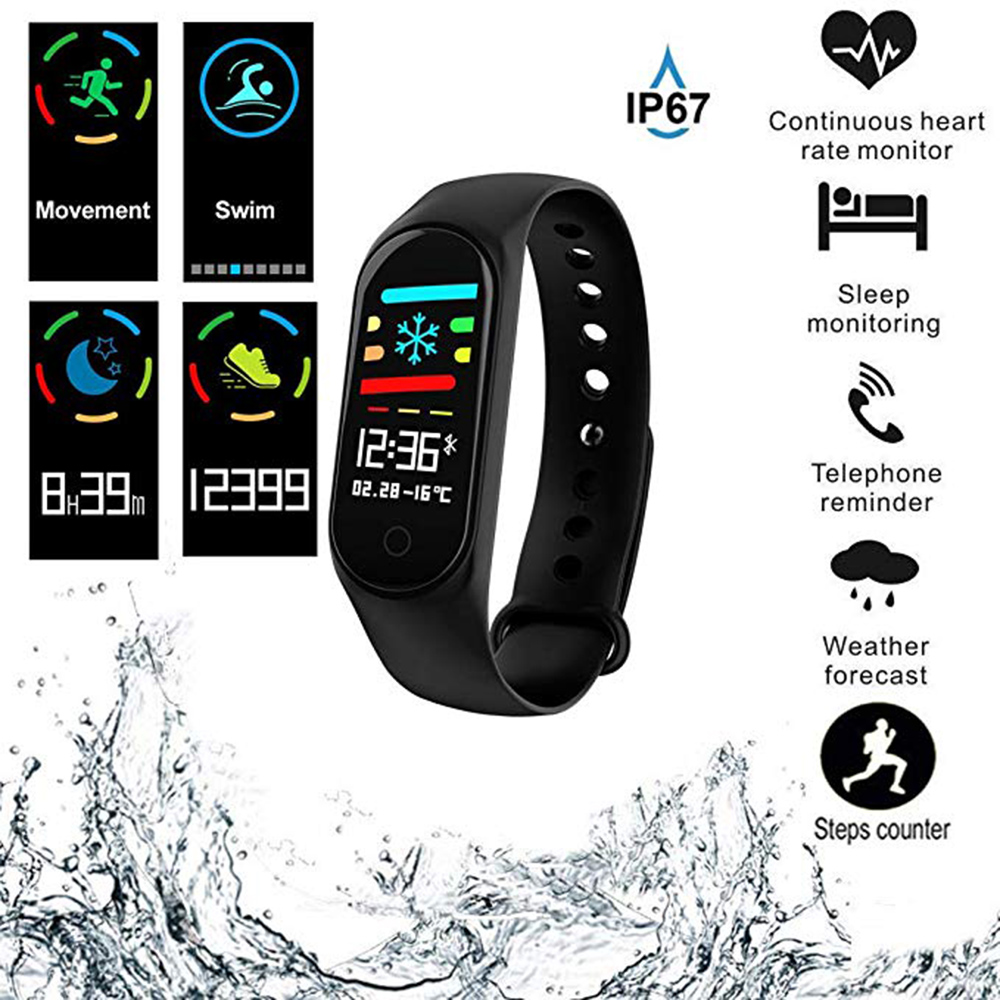 Smart Band Watch Bracelet Wristband Fitness Tracker Blood Pressure HeartRate Monitor M3s Color Screen Waterproof for Android IOS Phone
Smart Band Watch Bracelet Wristband Fitness Tracker Blood Pressure HeartRate Monitor M3s Color Screen Waterproof for Android IOS Phone