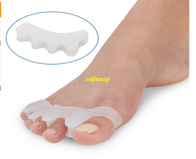 10pairs/lot Silicone Foot Care Gel Bunion Protector Toe Separators Straightener Spreader Correctors Hallux Valgus Correction