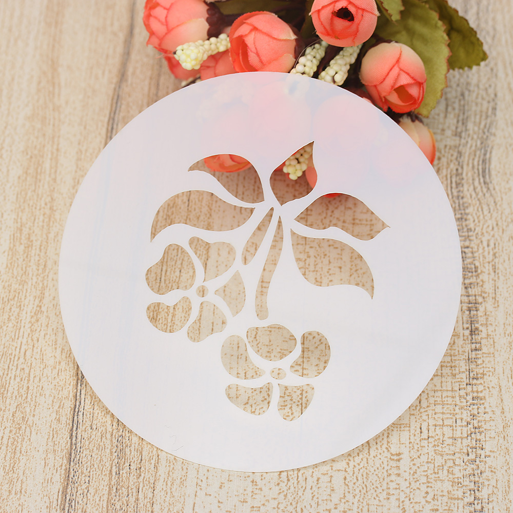 1 Pcs Reusable Stencil Airbrush Painting Art DIY Home Decor Scrapbooking Craft Baking Tool Craft Coffee