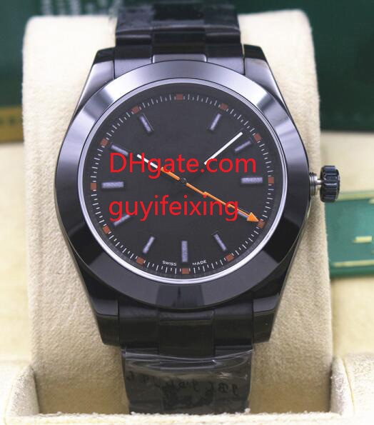 Luxury Mens Wristwatch Automatic Mechanical 116400 Black Dial Full Black Stainless Steel Sapphire Hardlex Folding Buckle Men Sport Watches
Luxury Mens Wristwatch Automatic Mechanical 116400 Black Dial Full Black Stainless Steel Sapphire Hardlex Folding Buckle Men Sport Watches