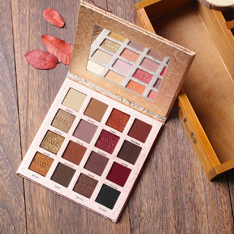 high quality IMAGIC Brand 16 Colors Eyeshadow Palette Matte Shimmer Glitter Eye Shadow Palette Blush Makeup Beauty 48 pcs/lot DHL, As shown
high quality IMAGIC Brand 16 Colors Eyeshadow Palette Matte Shimmer Glitter Eye Shadow Palette Blush Makeup Beauty 48 pcs/lot DHL, As shown