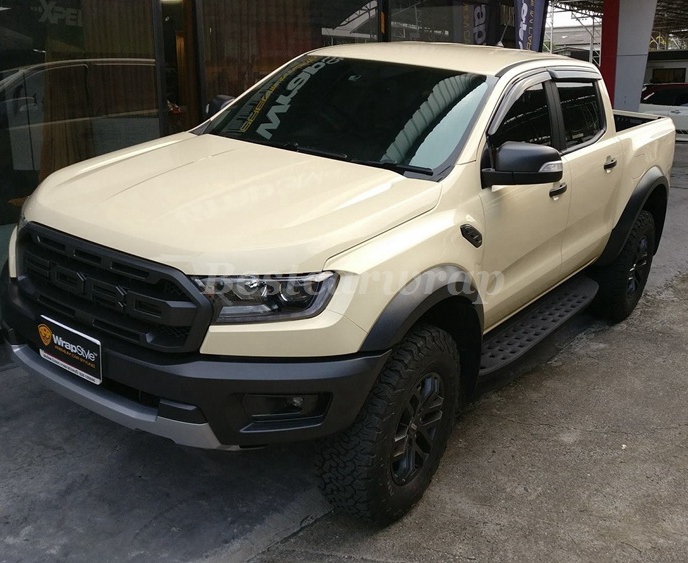Premium khaki Milan Cream Gloss Vinyl Wrap For Whole Car Wrap Covering With Air bubble Free Lke 3M quality Low tack glue Size:1.52*20m( 5x67ft