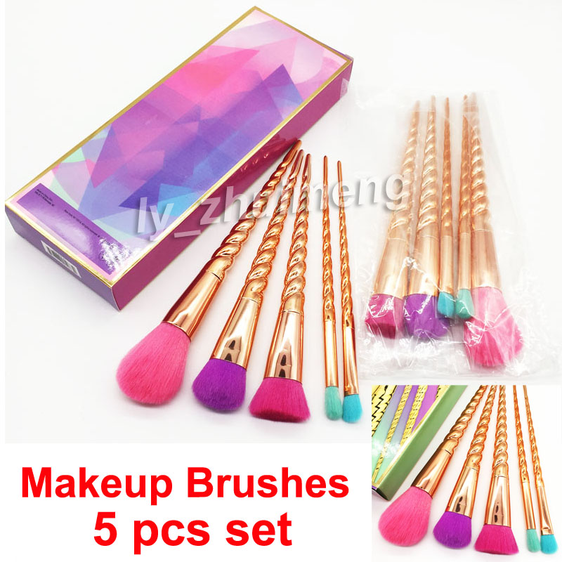 Makeup brushes sets cosmetics brush 5 pcs bright colors Rose Gold Spiral shank make up brush tools Powder Contour brushes DHL free shipping
Makeup brushes sets cosmetics brush 5 pcs bright colors Rose Gold Spiral shank make up brush tools Powder Contour brushes DHL free shipping