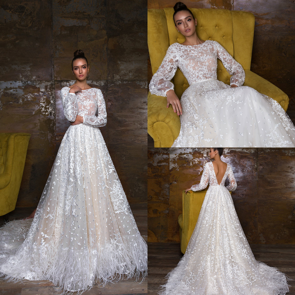 Crystal Design 2019 Wedding Dresses With Feather A Line Backless Bateau Sheer Neck Bridal Gowns Court Train Sleeveless Wedding Dress, Silver
Crystal Design 2019 Wedding Dresses With Feather A Line Backless Bateau Sheer Neck Bridal Gowns Court Train Sleeveless Wedding Dress, Silver