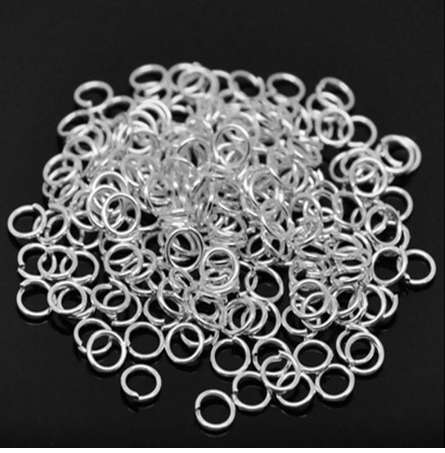 Jewelry Wholesale Steel Silver Plated Open Jump Rings 6mm Jewelry Accessories sold per lot of 100Pcs / Lot
Jewelry Wholesale Steel Silver Plated Open Jump Rings 6mm Jewelry Accessories sold per lot of 100Pcs / Lot