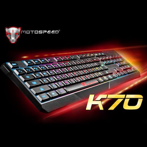 USB Wired Gamer Gaming Keyboard K70 Ergonomic 7 LED Colorful Backlight Powered for Desktop Laptop Teclado Gamer
USB Wired Gamer Gaming Keyboard K70 Ergonomic 7 LED Colorful Backlight Powered for Desktop Laptop Teclado Gamer