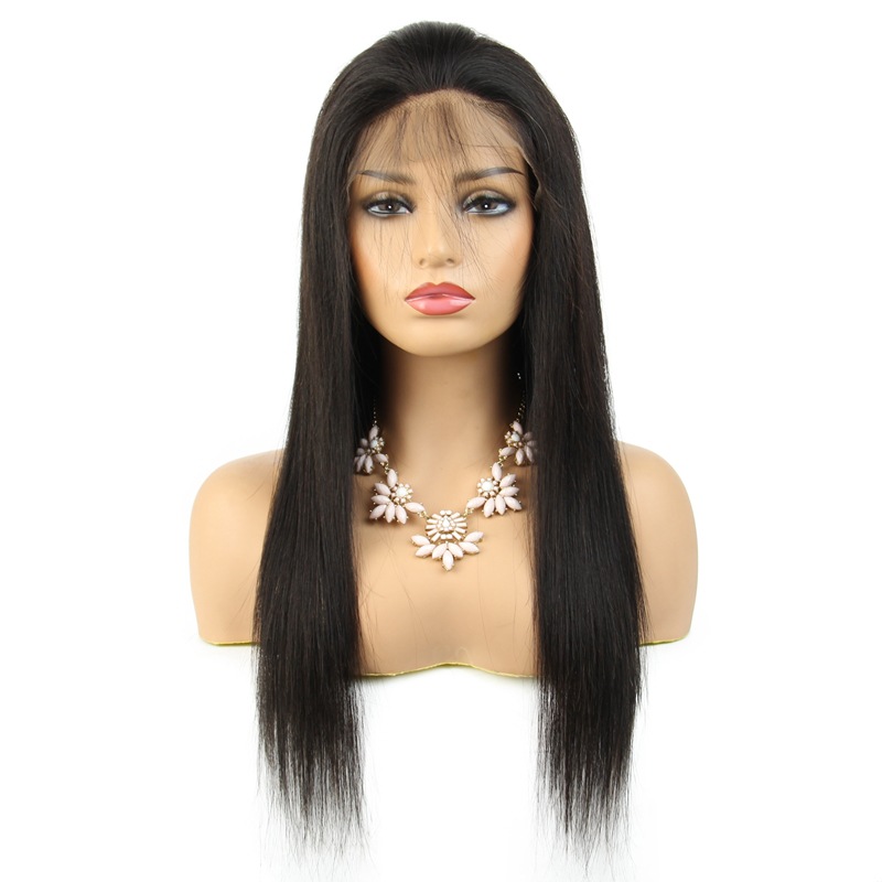 Silky Straight Lace Front Wig Brazilian Virgin Human Hair 4x4 5x5 6x6 7x7 13x4 13x6 360 Full Lace Wigs for Women Natural Color
