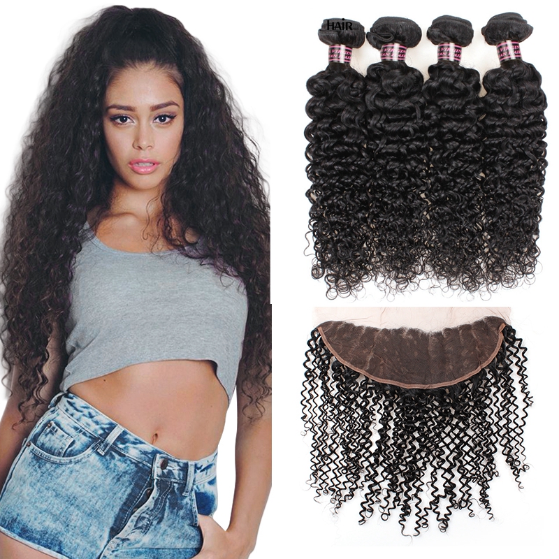 Cheap 13x2.5 Size Curly Lace Frontal With Human Hair 4Bundles Malaysian Curly Virgin Hair Weave With Lace Frontal Closure Curly Hair, Natural color
Cheap 13x2.5 Size Curly Lace Frontal With Human Hair 4Bundles Malaysian Curly Virgin Hair Weave With Lace Frontal Closure Curly Hair, Natural color