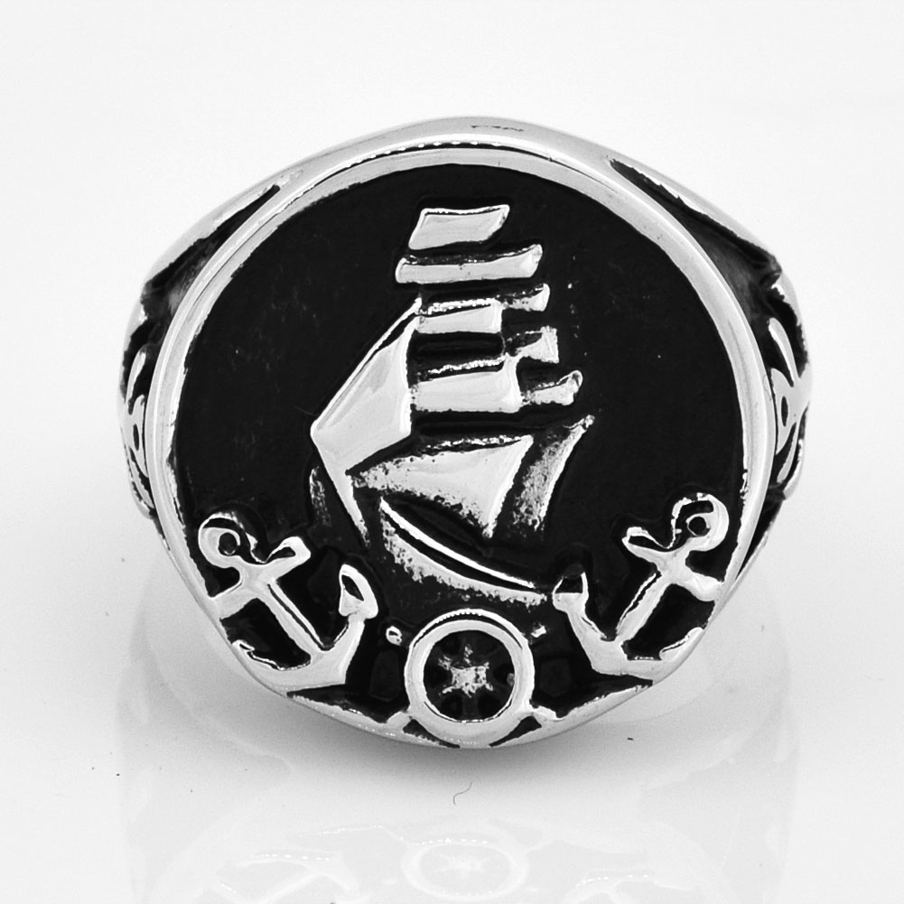 FANSSTEEL STAINLESS STEEL punk vintage mens or womens JEWELRY anchor sailing boat vessel ring seaman sailor ring FSR14W11 
FANSSTEEL STAINLESS STEEL punk vintage mens or womens JEWELRY anchor sailing boat vessel ring seaman sailor ring FSR14W11