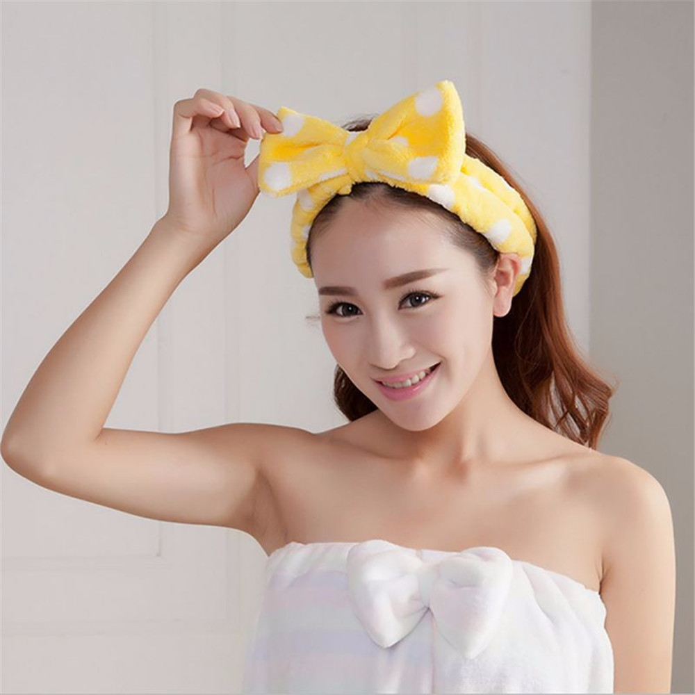 Spa Bath Shower Make Up Wash Face Cosmetic Headband Hair Band Velvet Headband hair band cosmetic headbands