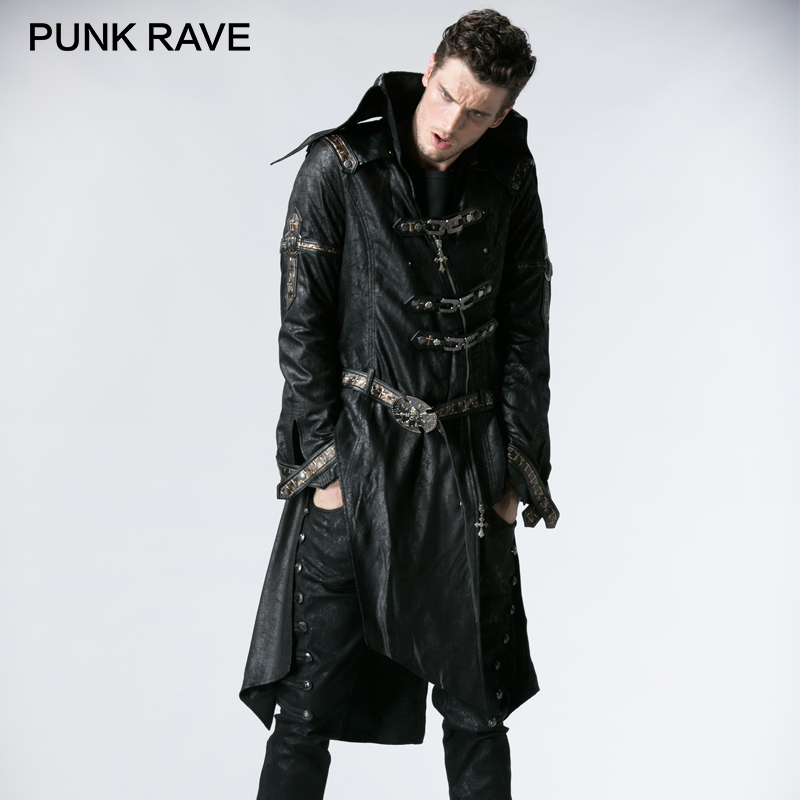 PUNK RAVE Unique Fashionable Punk Rock Heavy PU Leather Parka Trench with Skull Decoration Winter Gothic Cross Coats Jackets, Red y-261m
PUNK RAVE Unique Fashionable Punk Rock Heavy PU Leather Parka Trench with Skull Decoration Winter Gothic Cross Coats Jackets, Red y-261m
